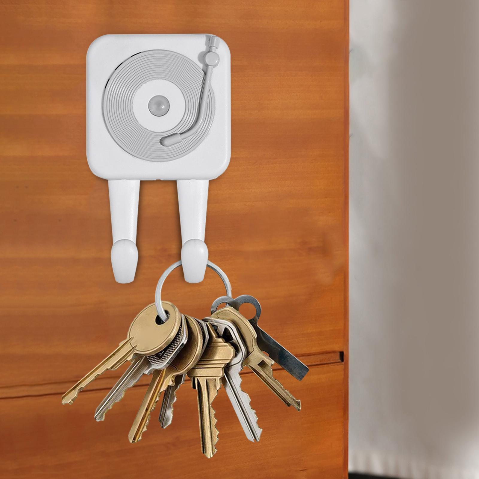 Wall Hook Voice Reminder Infrared Motion Sensor Adhesive Hook for Door Home