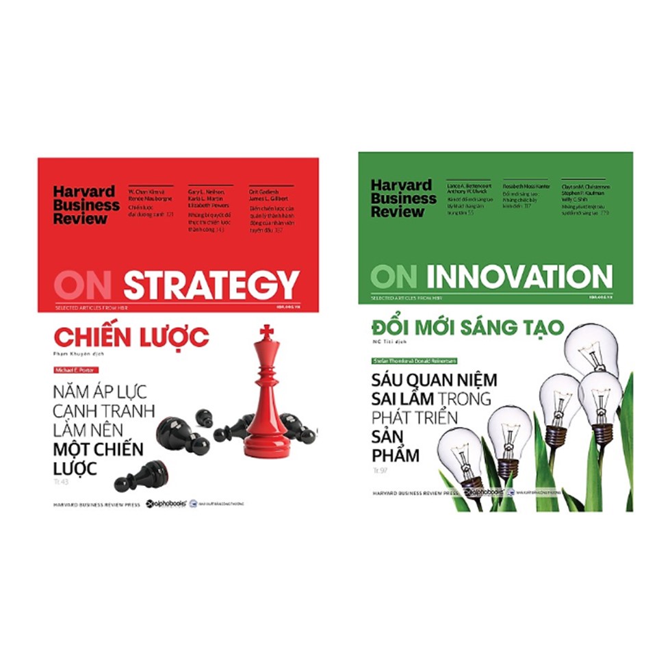 Combo HBR On: Harvard Business Review - ON COMMUNICATION - Truyền Thông Giao Tiếp + Harvard Business Review - ON STRATEGIC MARKETING - Marketing Chiến Lược + Harvard Business Review - ON STRATEGY - Chiến Lược + Harvard Business Review - On Innovation - Đổi Mới Sáng Tạo