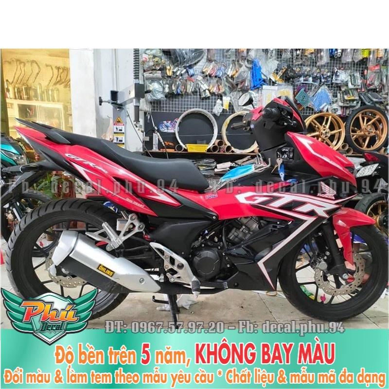 Tem rời Winner X GTR đỏ đen trắng