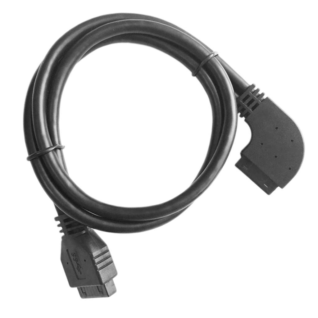 20 pin Mainboard Elbow Extension Cable USB 3.0 Power Cord