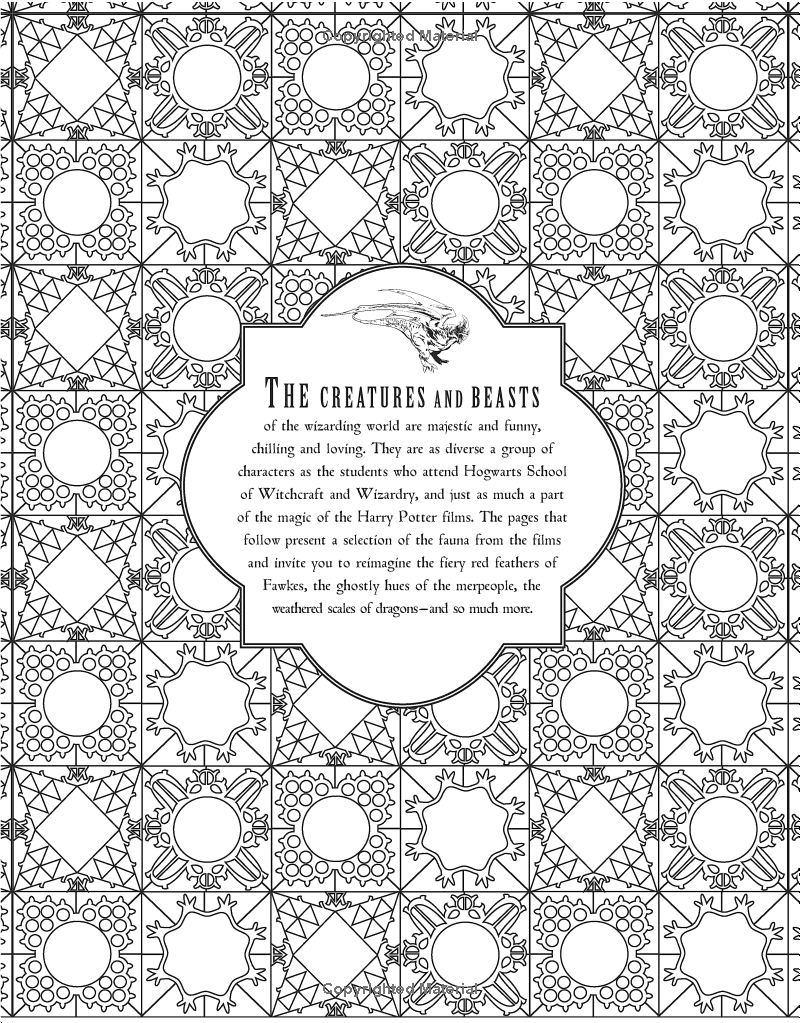 Sách ngoại văn: Harry Potter Magical Creatures Colouring Book 2