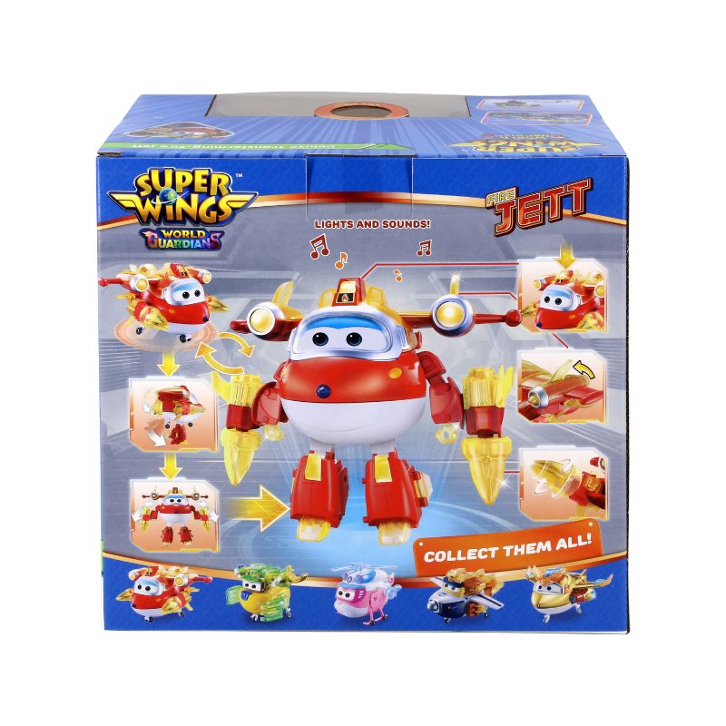 Đồ Chơi SUPERWINGS Robot Biến Hình Siêu Vệ Binh Jett Tia Chớp Có Đèn Và Âm Thanh YW760921