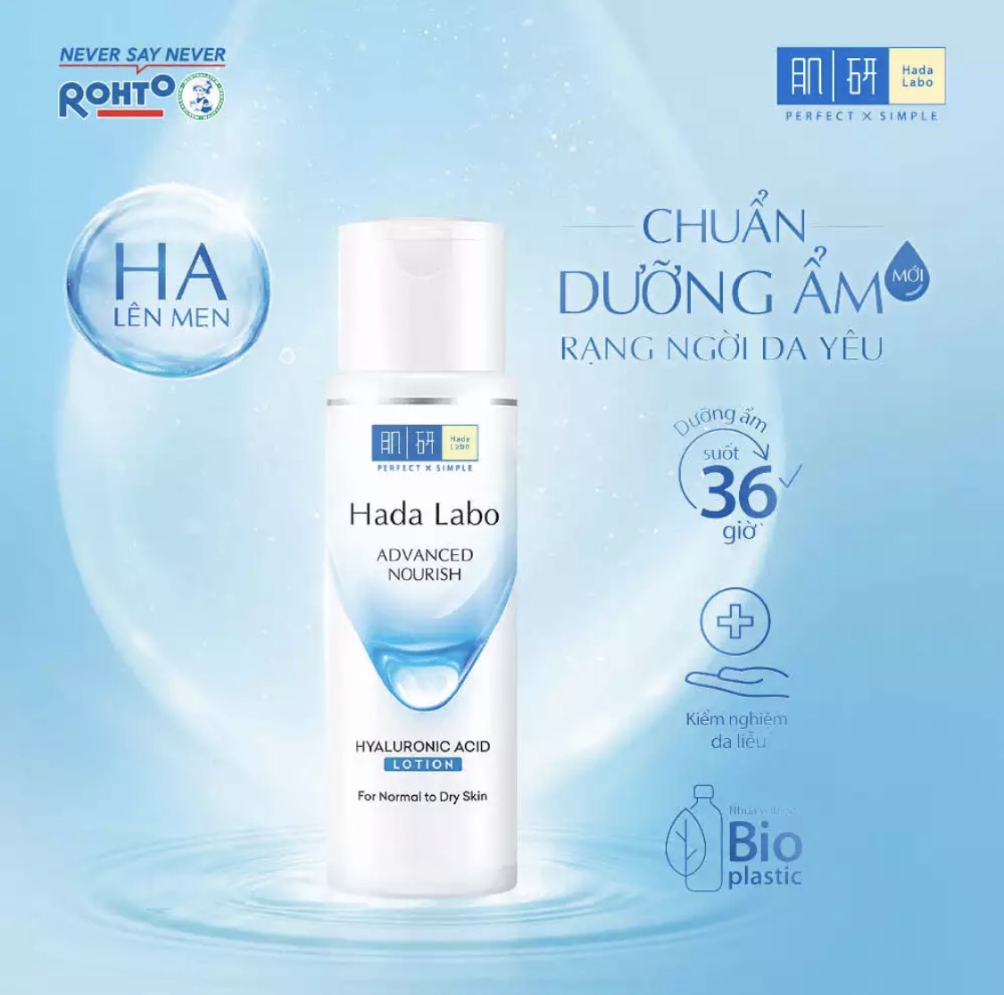 Dung dịch dưỡng ẩm tối ưu Hada Labo Advanced Nourish Lotion dùng cho da thường và da khô 170ml