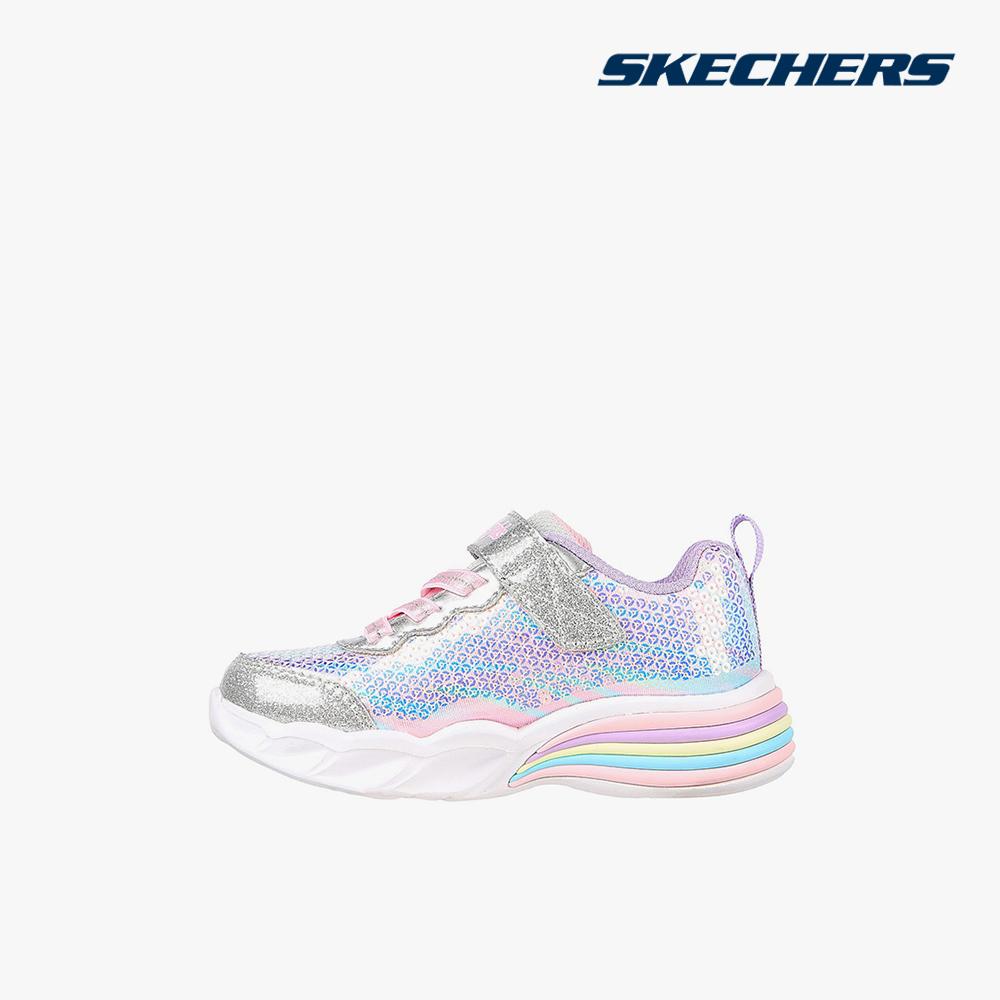 SKECHERS - Giày sneakers bé gái cổ thấp Sweetheart Lights 302313N