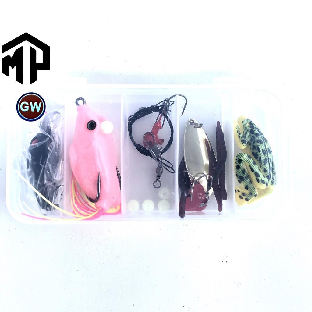 Sét mồi câu lure GW , combo 10 con tổng hợp