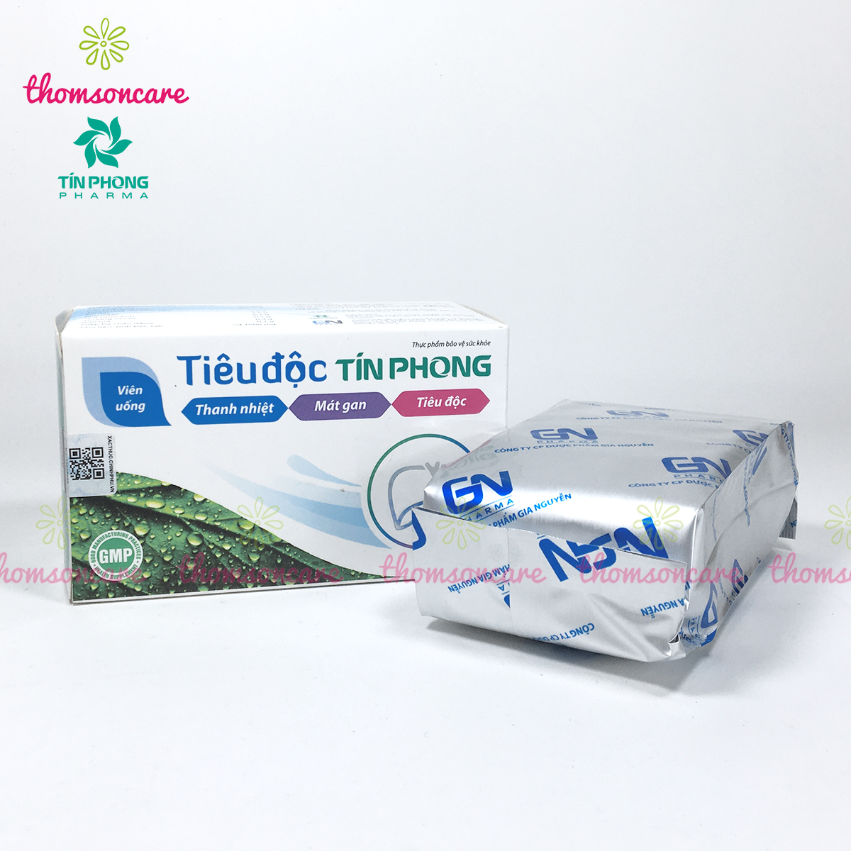 Viên uống Tiêu Độc Tín Phong - Bổ gan, thanh nhiệt, giảm mẩn ngứa, mề đay - Hộp 50viên từ cà gai leo và diệp hạ châu