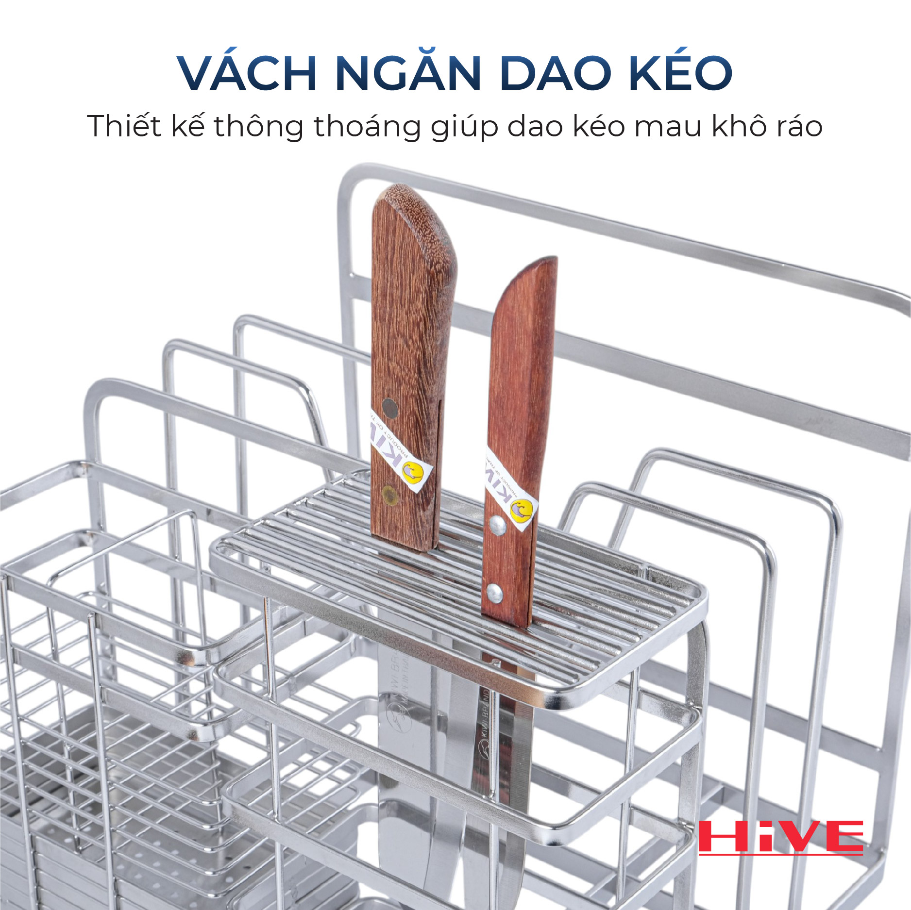 Kệ Đựng Đũa Muỗng Dao Thớt Đa Năng HiVE (NEW COLLECTION)
