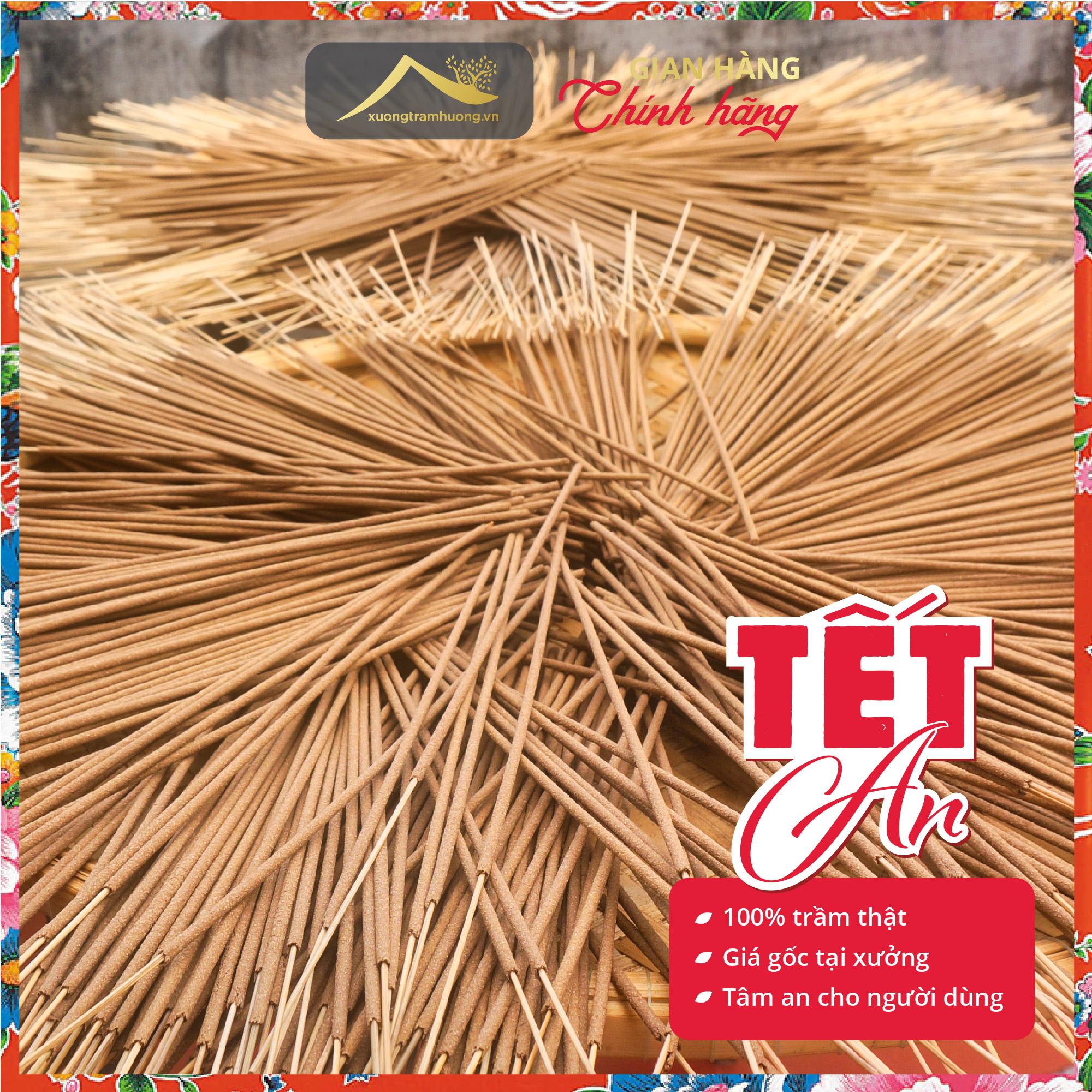 "Nhang Trầm Hương Thượng Hạng 100% Trầm  Kiến Xưởng Trầm Hương Thu Hút Tài Lộc Lễ Tết Thờ cúng Gia Tiên"