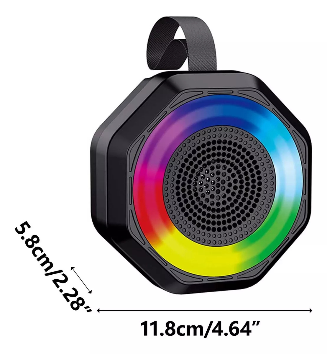 Loa Bluetooth mini quai xách cầm tay treo xe LED RGB Colorfull SPEAKER 1200mAh