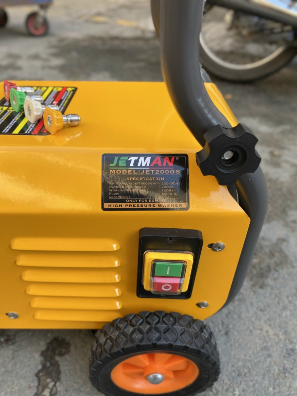Máy rửa xe chỉnh áp cao cấp 2000W Jetman JET2000S New