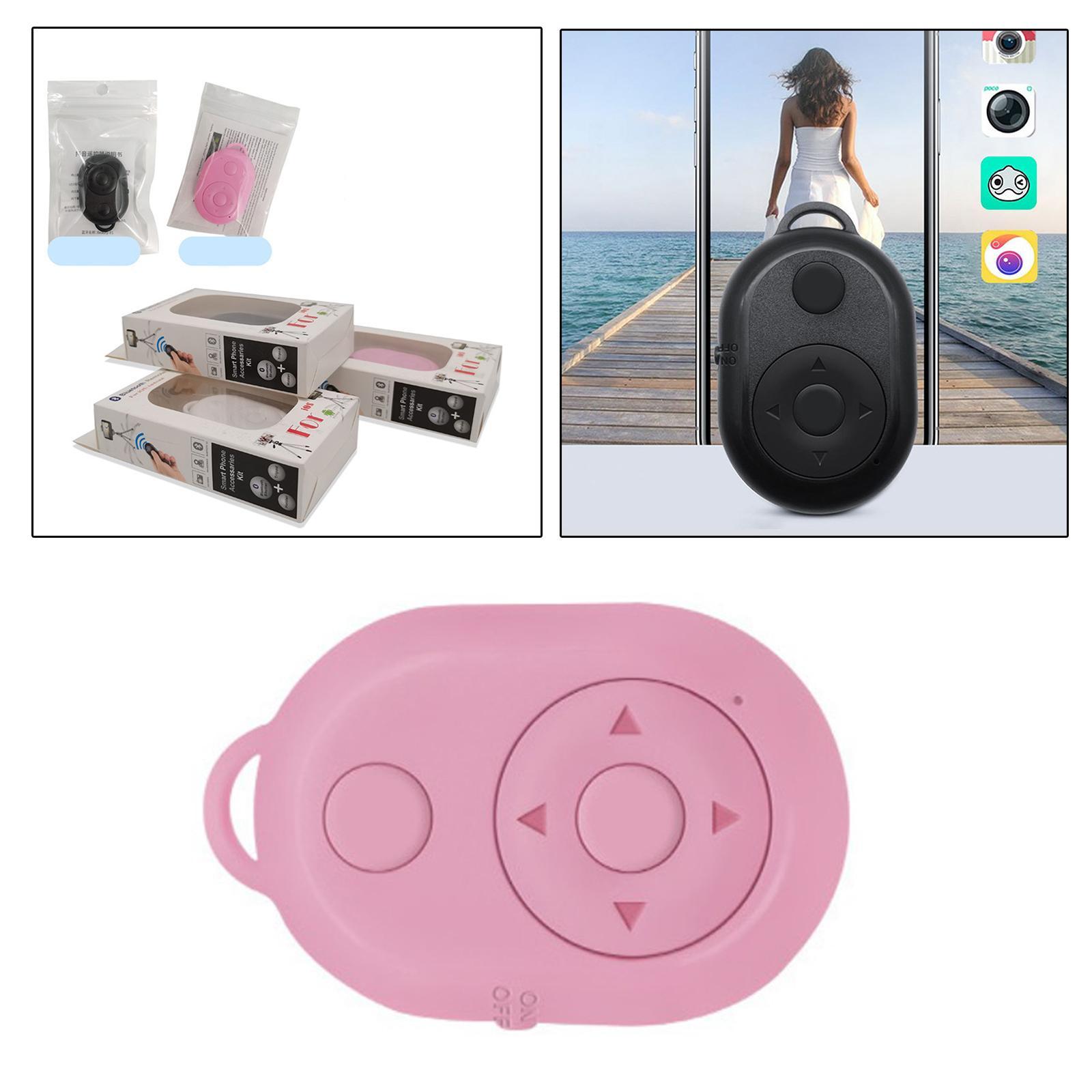2x Bluetooth Camera Shutter Remote Selfie Button Clicker 30ft Range Durable