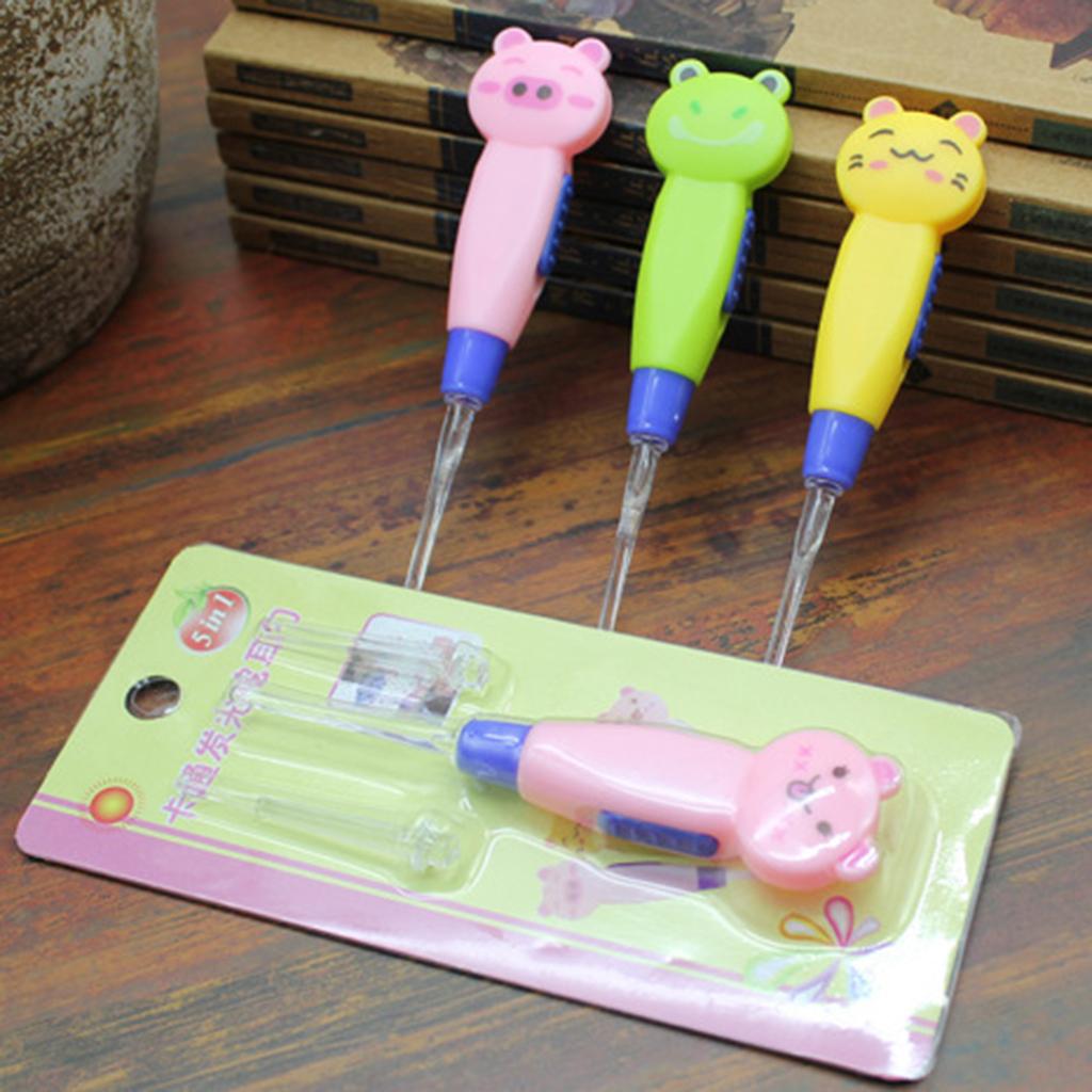 Visible Ear Spoon with LED Illuminated for Kids Ear Care Kit