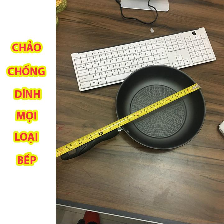 Chảo chống dính cho nhiều loại bếp khác nhau – Đường kính 26cm – Thép Carbon không gỉ