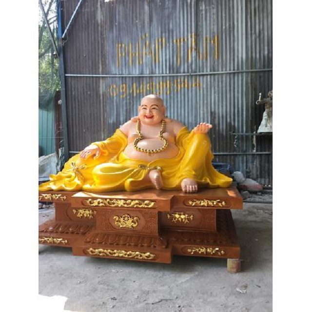 Tượng Đá Phật Di Lặc Cao 1m2 - Điêu Khắc Tượng Đá Chất Lượng Cao