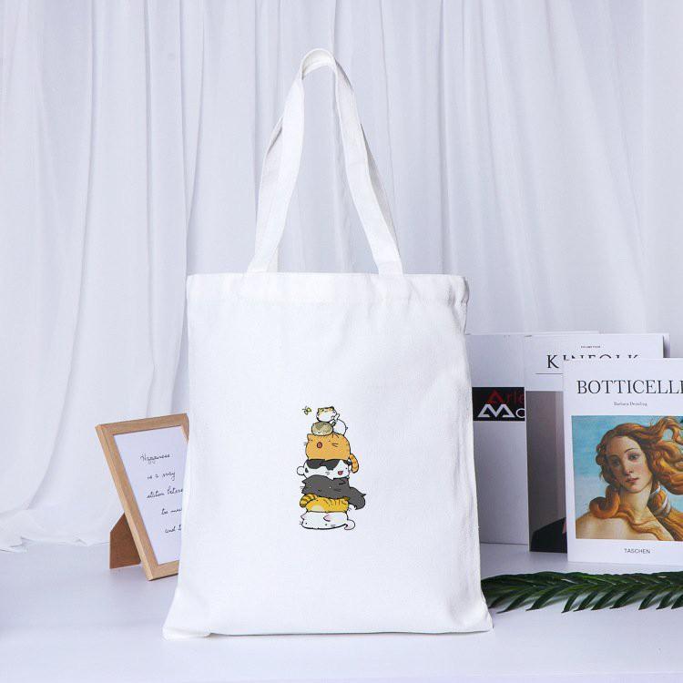 20 mẫu hot Túi tote vải canvas đựng đồ, đi học, đi chơi cá tính