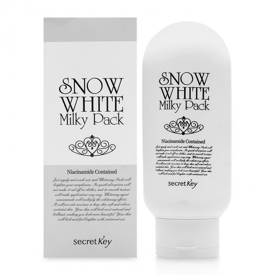 Kem dưỡng trắng mặt và toàn thân Secret Key Snow White Milky Pack 200g