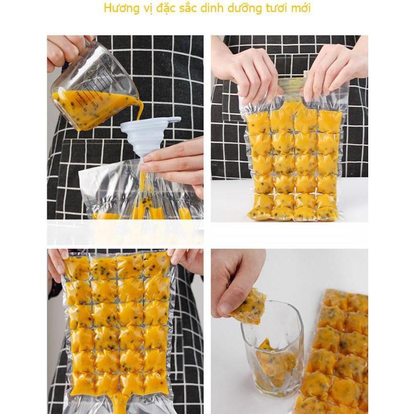 Bộ 10 Túi Làm Đá Làm Kem an toàn sức khỏe Cream Bag - AsiaMart
