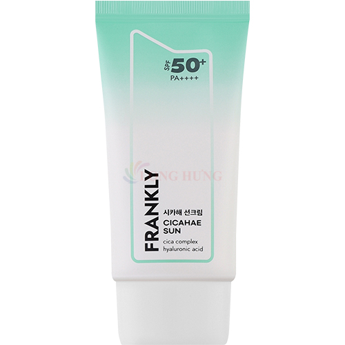Kem chống nắng phục hồi làm dịu cho da nhạy cảm Frankly CicaHae Sunscreen SPF 50+ PA++++ (50ml) - Hàng chính hãng