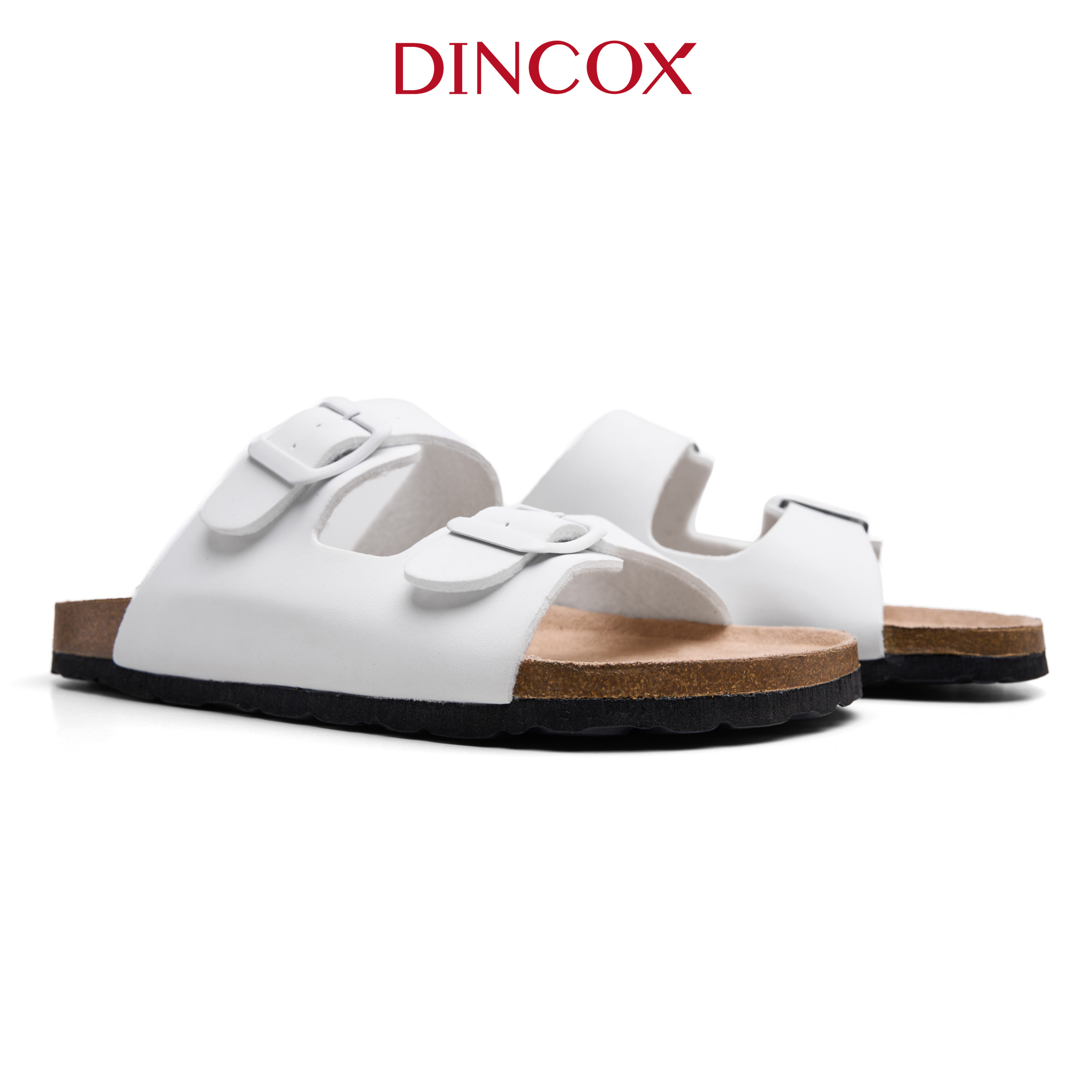 Dép Đế Trấu Nữ 2 Khóa Navy DC01 - EVA Dincox