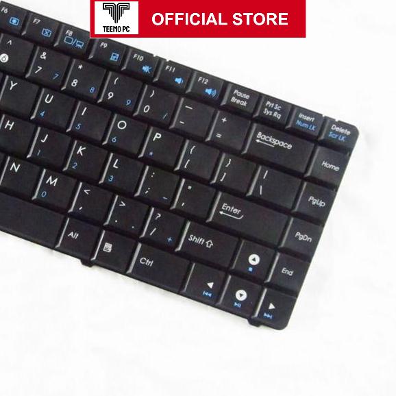Bàn Phím Tương Thích Cho Laptop Asus K40 K40Ab K40Af K40C K40Id K40Ie K40Ij K43S K43Sj K43Sv K43U TEEMO PC KEY906 Hàng Nhập Khẩu