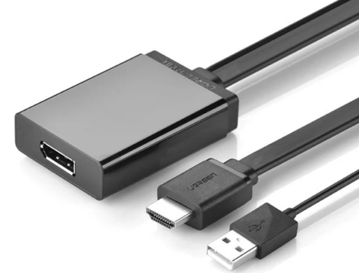 Cáp chuyển HDMI sang Displayport Ugreen 40238 hỗ trợ 4K 30Hz - Hàng chính hãng