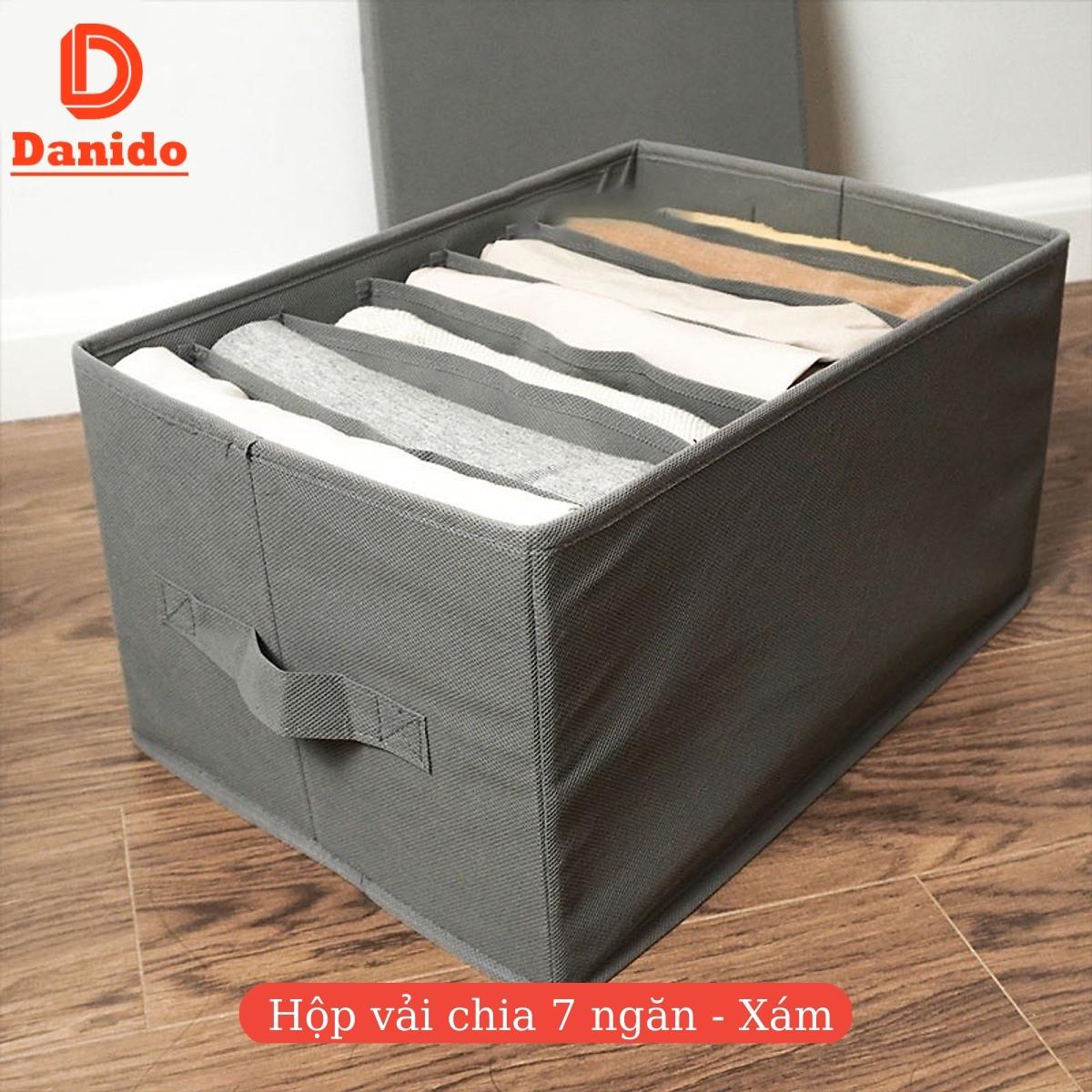 Hộp đựng quần áo chia 7 ngăn 9 ngăn 12 ngăn bằng vải không dệt tiện lợi chính hãng D Danido