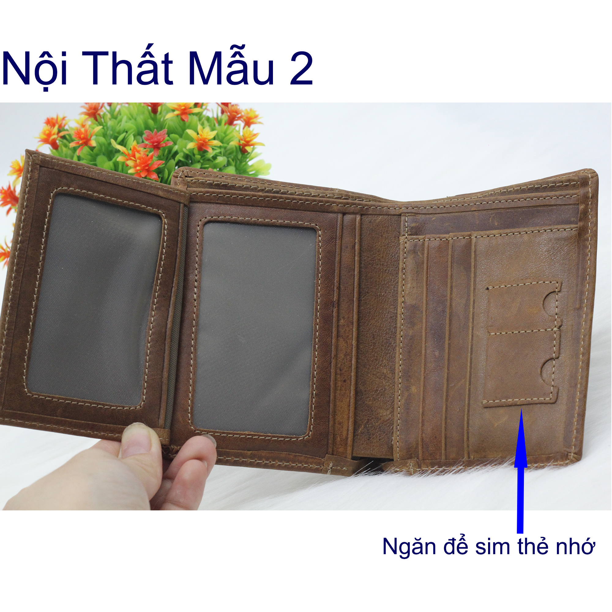 Ví Nam Da Bò Sáp Cao Cấp Dáng Đứng Songhan Leather – Trẻ Trung, Năng Động