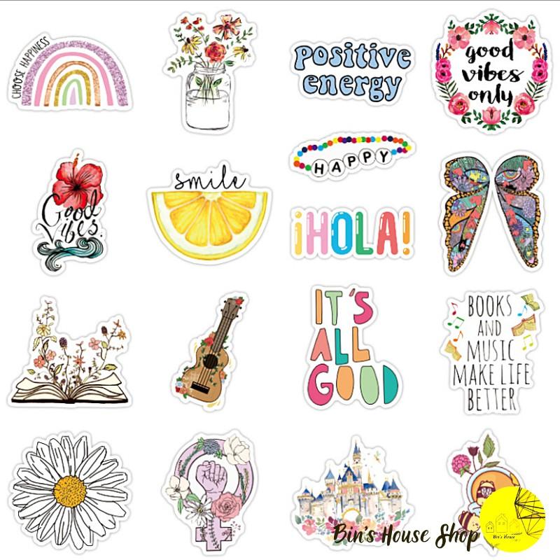 Bộ Sticker - Miến Dán Siêu Kute - Miến Dán Họa Tiết CUTE MS1