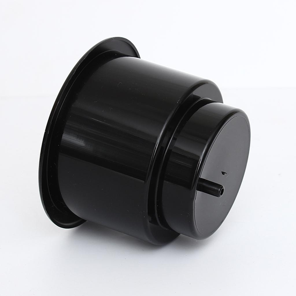 2 Pieces Black Side/Center Hole Recessed Cup Drink Holder for Marine Boat RV