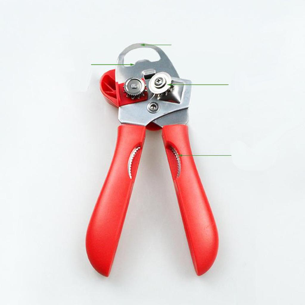 Can Opener Manual No-Trouble-Lid-Lift, Manual Deluxe Can Opener, Stainless Steel Bottle Openers Professional Jars & Tin Opener for Cans Kitchen Tools