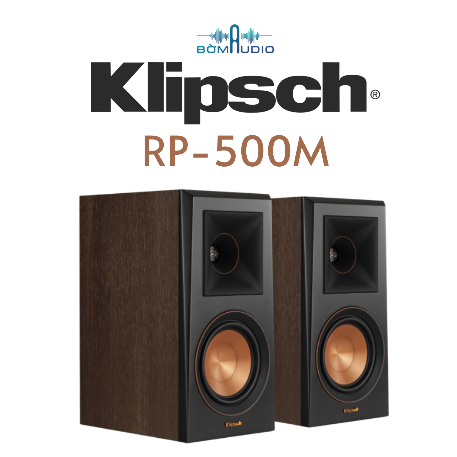 LOA KLIPSCH RP500M (ĐỘ NHẠY 93DB, TẦN SỐ 48HZ-25KHZ) | Hàng chính hãng 100% bảo hành 12 tháng