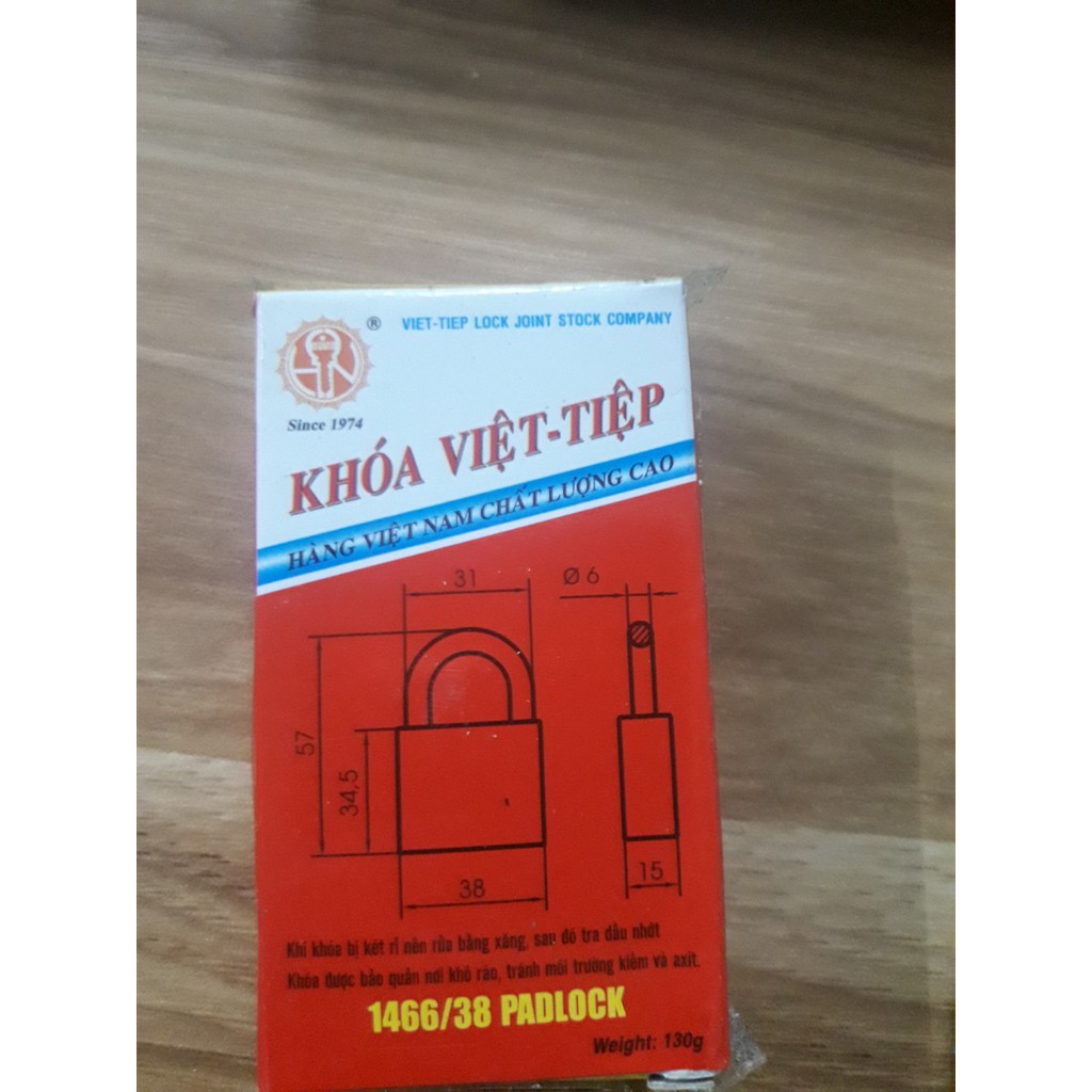 Khóa treo gang Việt Tiệp 1466/38 cao cấp, cực kì chắc chắn