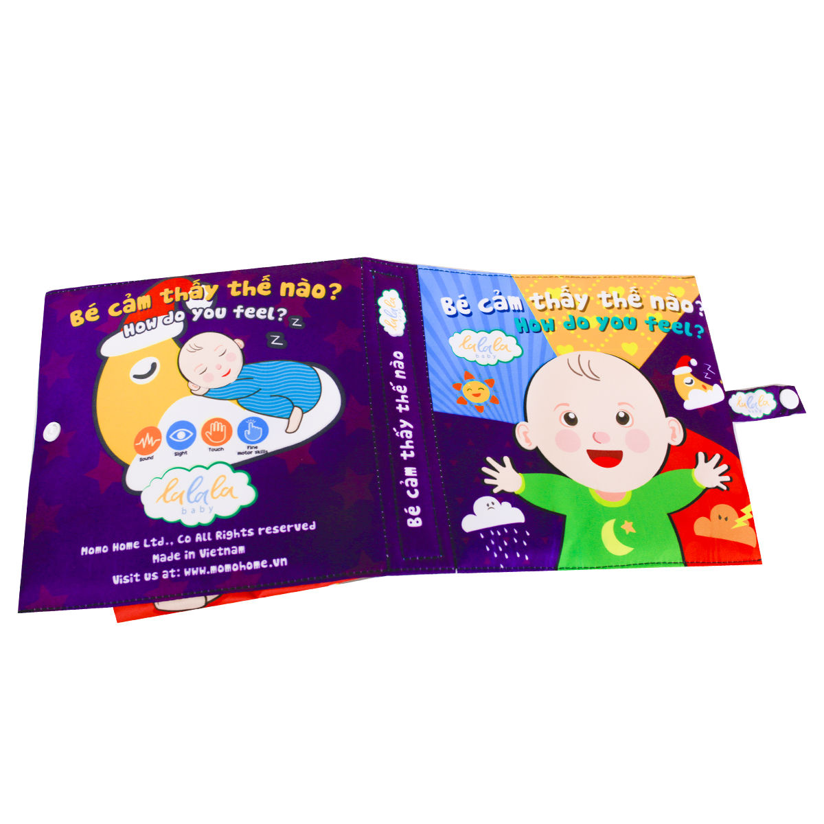 Sách Vải Lật Mở Đa Tương Tác Cho Bé 0-4 tuổi - Lalala Baby