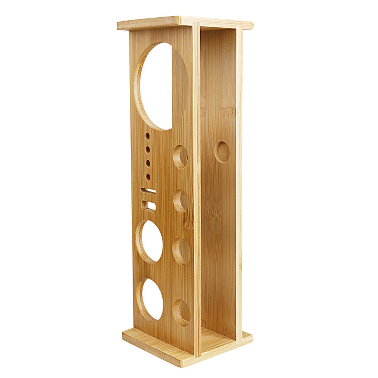 Cocktail Bartending Set Wooden Stand Bartender Kits Stand for Home Beginners