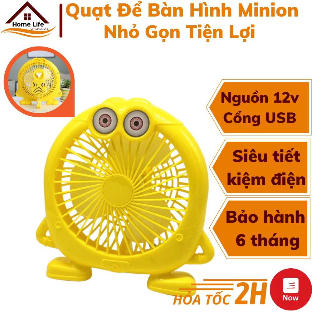 Quạt Để Bàn Minion Cắm USB Nhỏ Gọn Xinh Xắn - Tiện Lợi Có Thể Mang Theo Mọi Lúc