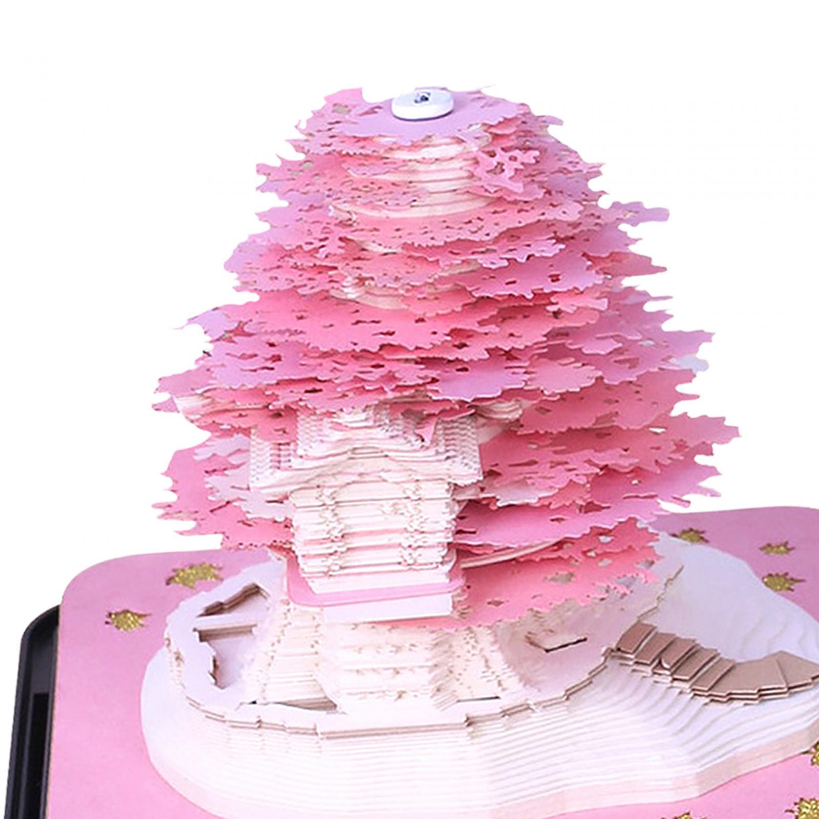 Memo Pad DIY Paper Carving Art Craft 3D Memo Pad with Light