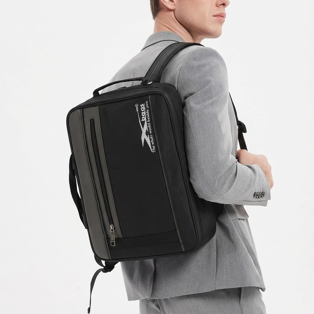 Cặp học sinh chống sốc laptop Xbags Simple cao cấp – Cặp laptop đa năng siêu nhẹ nhiều ngăn tiện lợi thời trang XB 4101