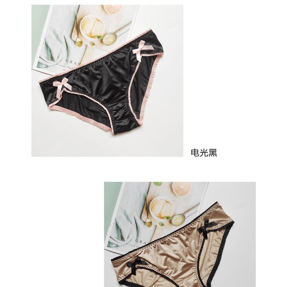 Quần Lót Pink Play Phối Nơ Cạp Thấp Gợi Cảm Hàng Cao Cấp WL77