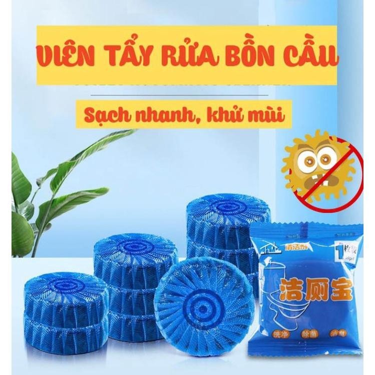 Viên khử mùi bồn cầu xanh tẩy vệ sinh diệt khuẩn &amp; khử mùi bồn cầu hiệu quả