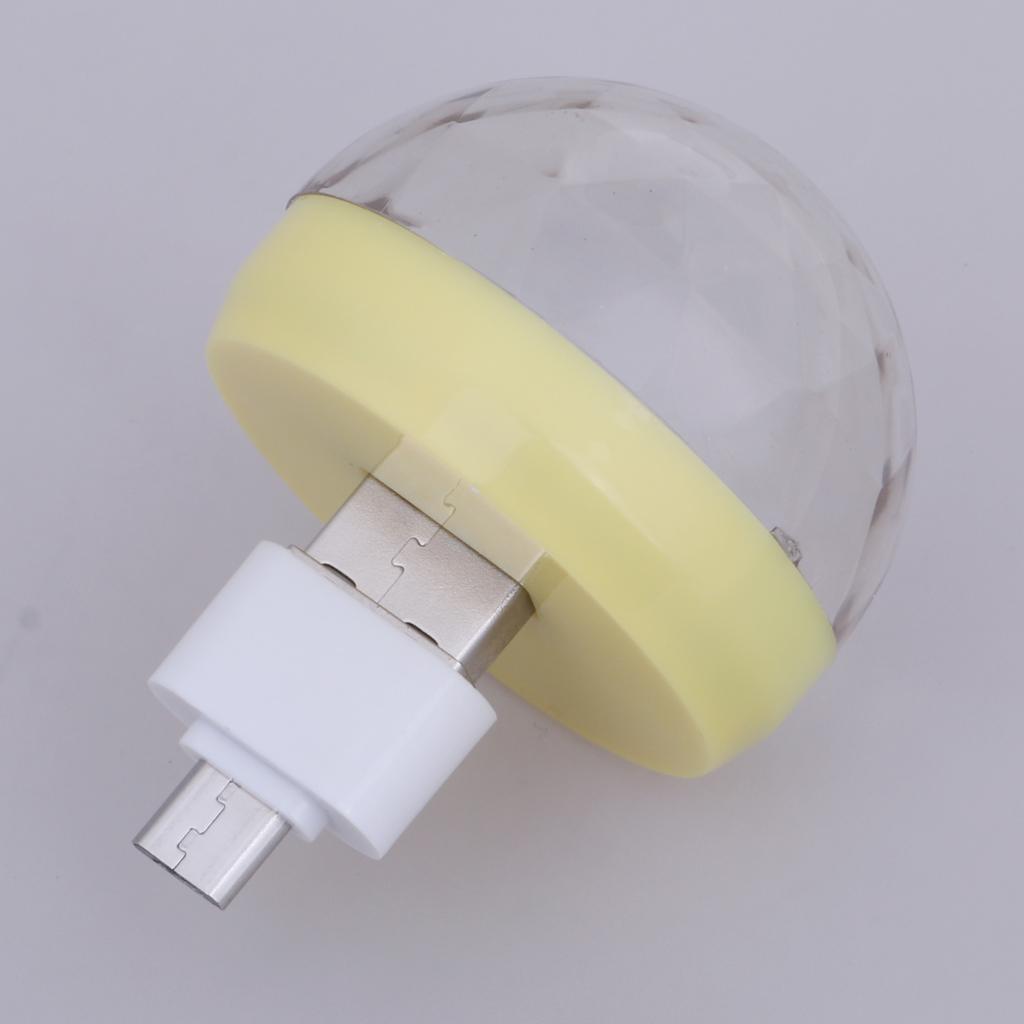 Mini USB Sân Khấu Ánh Sáng Vũ điệu Điều Khiển Bằng Giọng Nói Bóng Ma Bóng đèn RGB Bóng đèn LED
