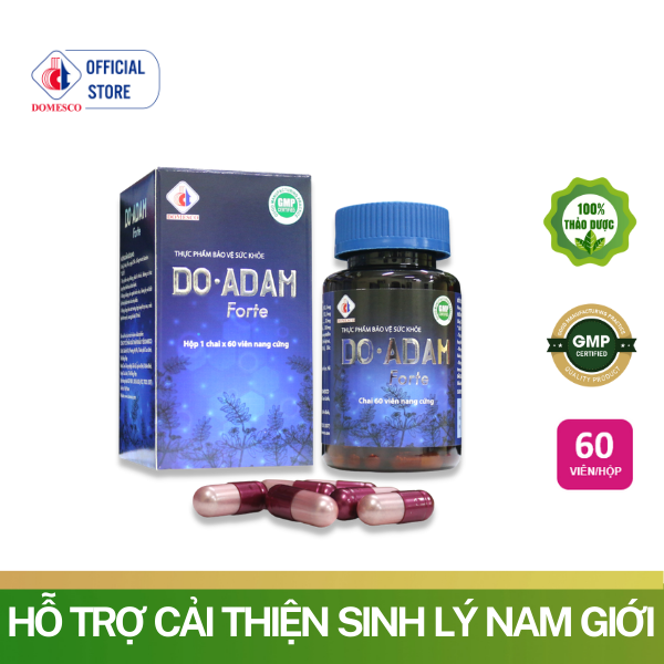 Viên Uống DO-ADAM Forte Domesco Hộp 60 viên - Giúp Tăng Cường Sinh Lực, Cải Thiện Sinh Lý Nam Giới