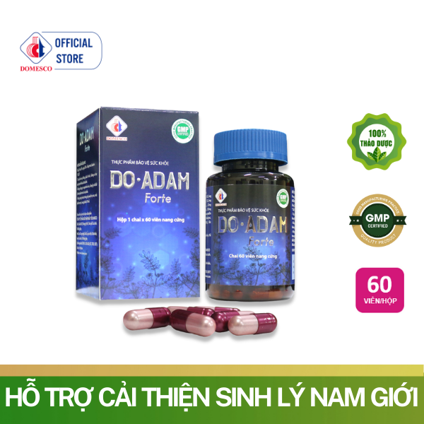 Viên Uống DO-ADAM Forte Domesco Hộp 60 viên - Giúp Tăng Cường Sinh Lực, Cải Thiện Sinh Lý Nam Giới 