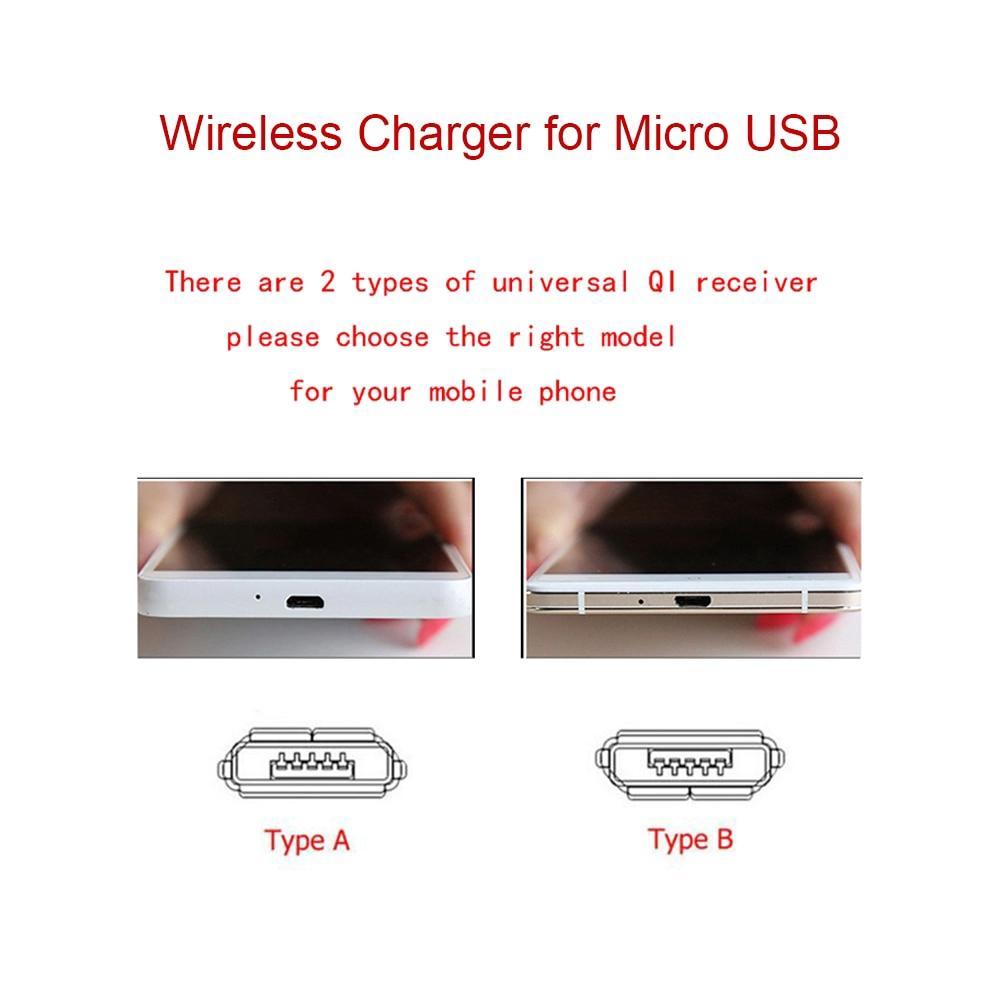 Đệm Sạc Không Dây Qi Type-C Micro USB Cho iPhone Xiaomi Huawei