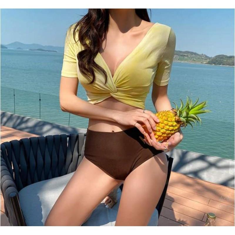 BikiniStoreVn : Đồ Bơi 2 Mảnh Tay Ngắn Croptop B20