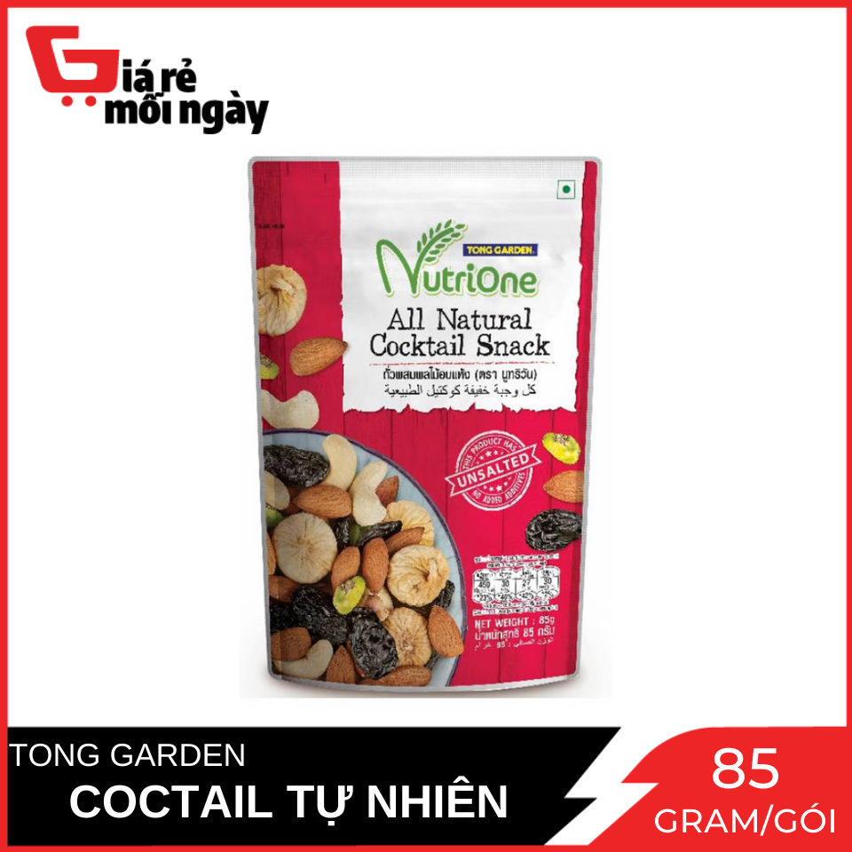 Hỗn Hợp Hạt Và Trái Cây Sấy Tong Garden Gói 85 Gram