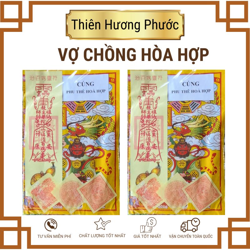 Cúng cầu vợ chồng hòa hợp, gia đạo bình an kèm linh phù