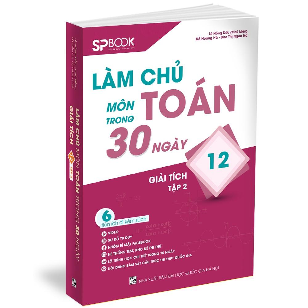 Sách - Combo Làm chủ môn Toán trong 30 ngày Giải tích 12 - Quyển 1 và 2