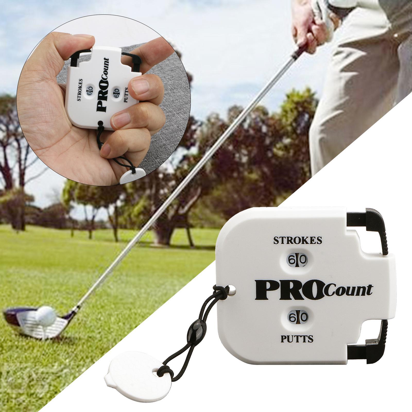 2-5pack Golf  Counter Key Chain Indicator Keeper Supplies r White