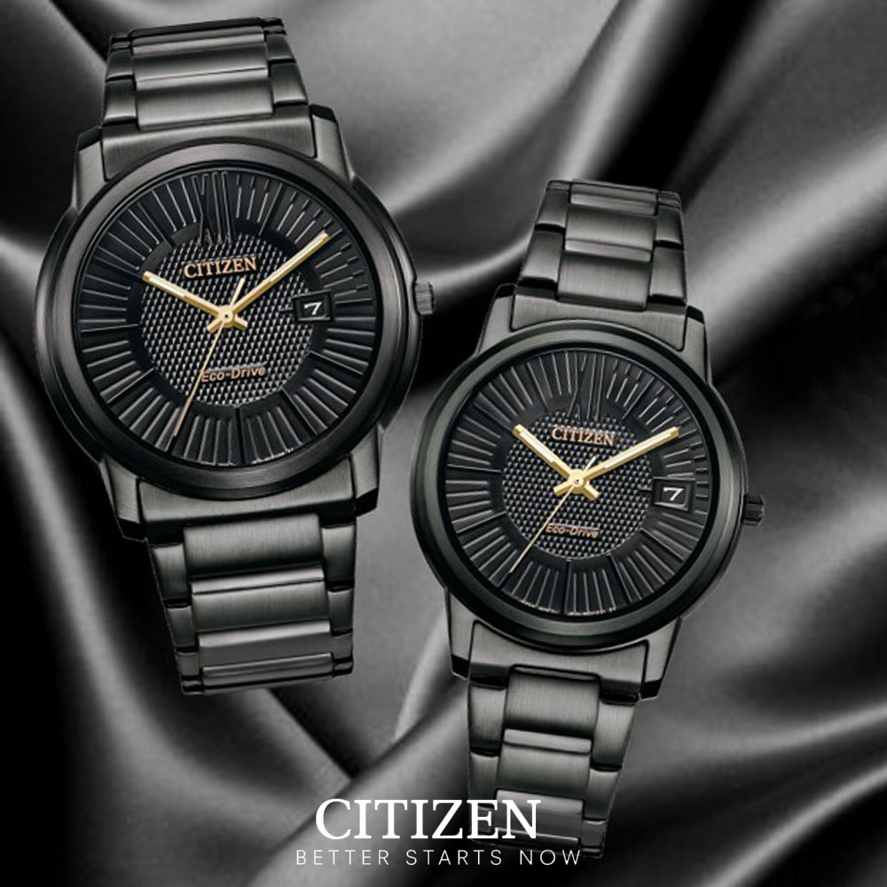 Đồng Hồ Nam Citizen Dây Thép Không Gỉ AW1217-83E - Mặt Đen