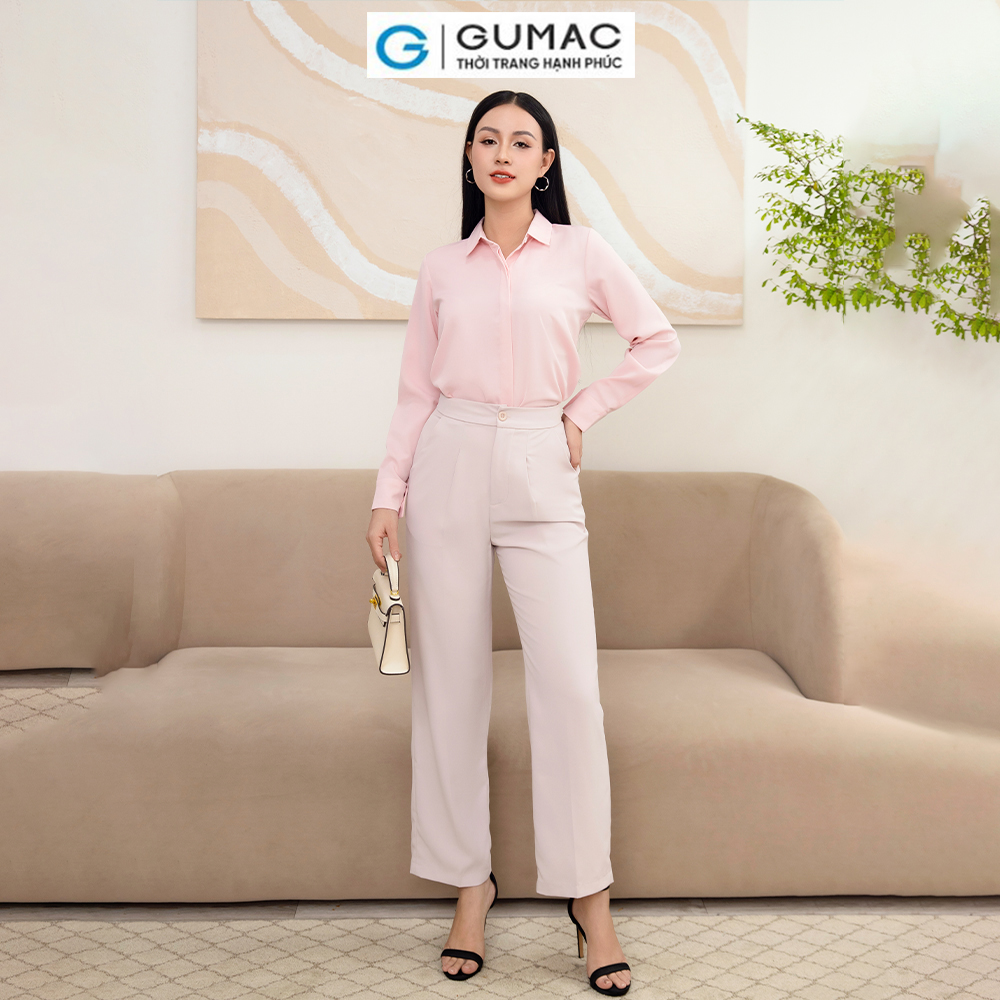 Áo sơ mi nẹp nút AD11035 thời trang GUMAC